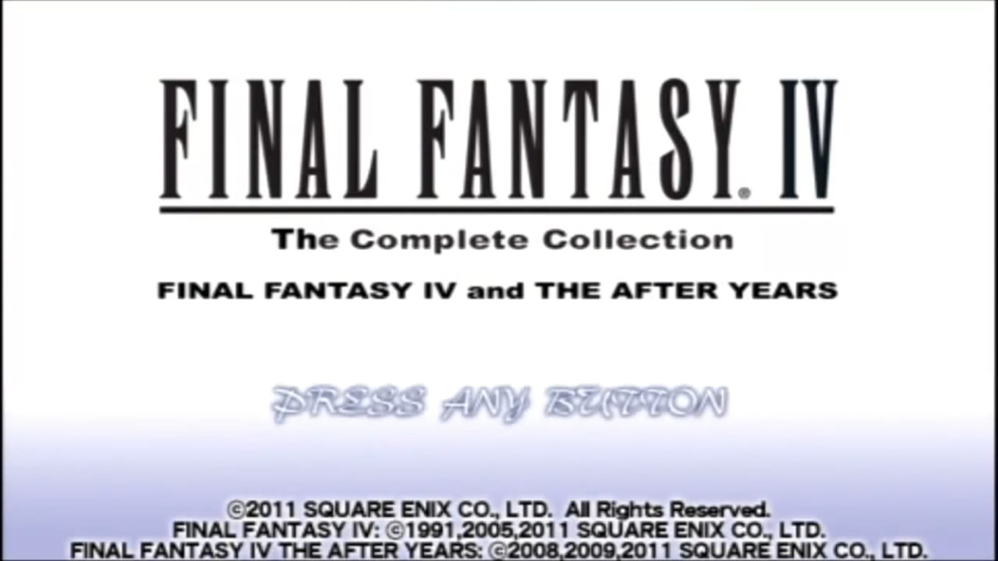 Final Fantasy Iv The Complete Collection Picture