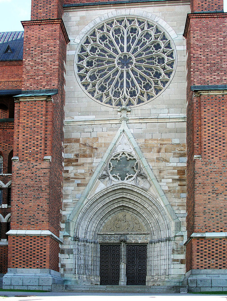 North Transept Portal With Rose Window