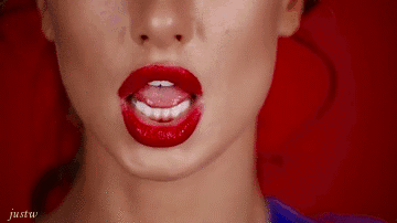 Red lips blowjob