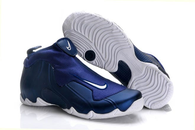 navy and white nike basketball shoes