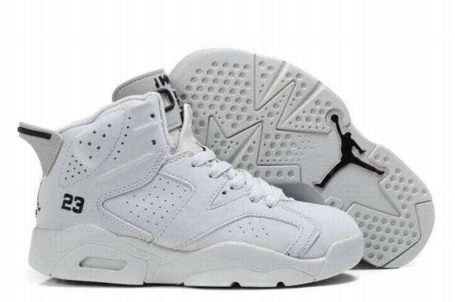 all white jordan 6s