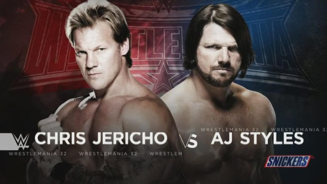 AJ Styles vs. Chris Jericho (WWE, WrestleMania 32)