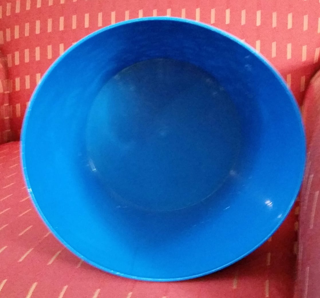 M&M's Blue Character On Candy Background (plastic bucket)