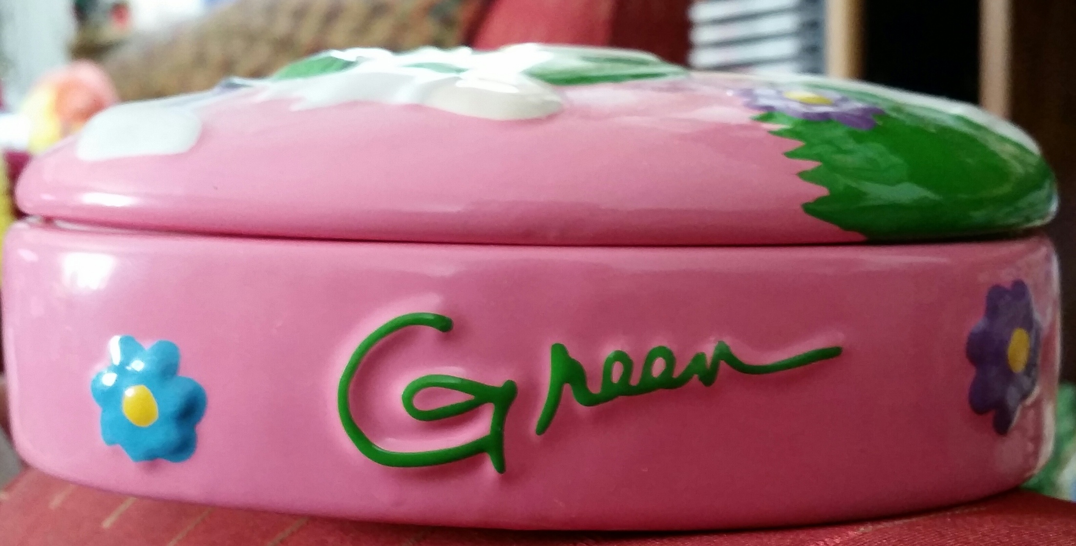 M&M's Galerie Candy Dish (Green character with Easter theme)