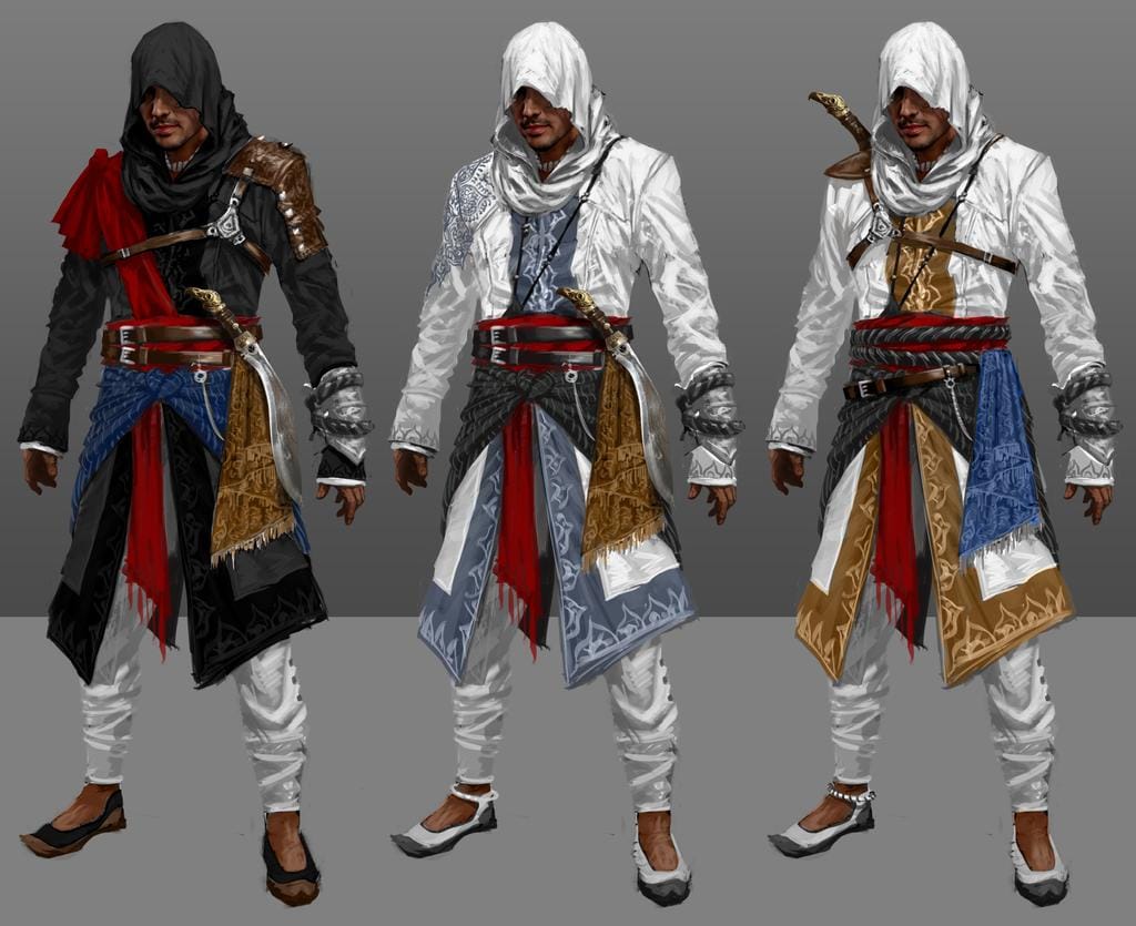 Assassins creed одежда. Ассасин Крид костюмы арт. Ассасин Крид Емпире. Ассасин Крид концепт арт костюмов.