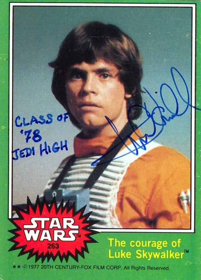 mark hamill memorabilia