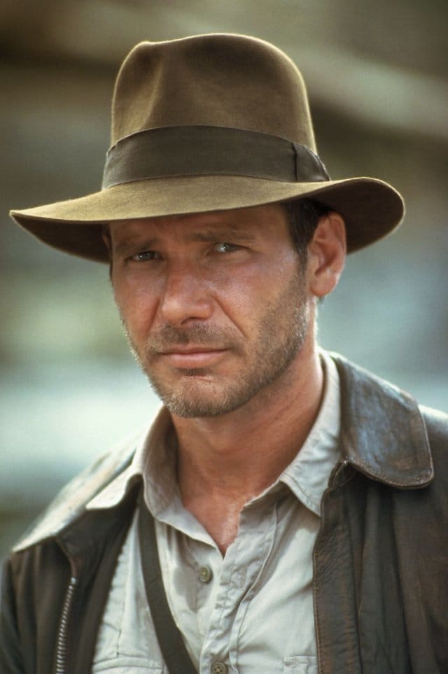 Indiana Jones played by Harrison Ford