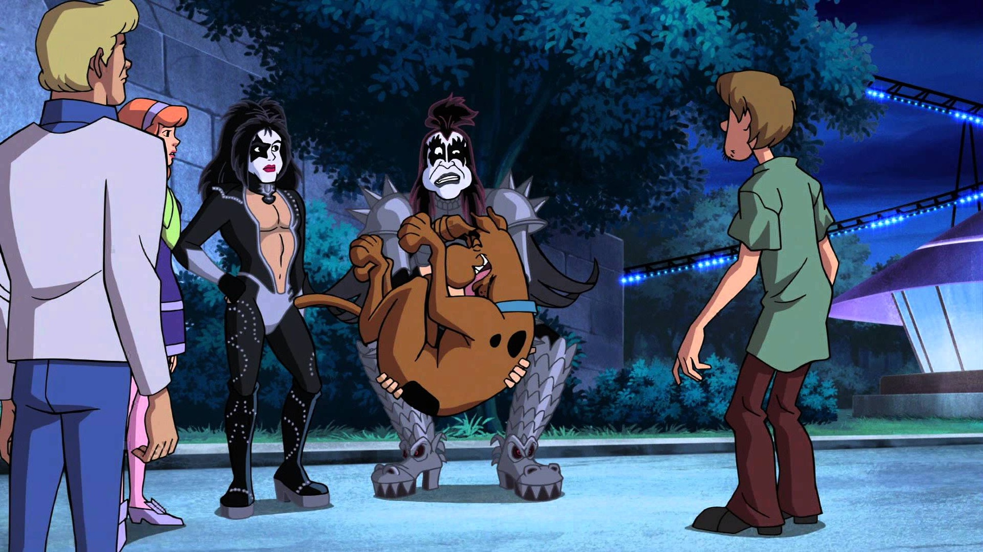 Picture of scooby doo and kiss rock and roll mystery