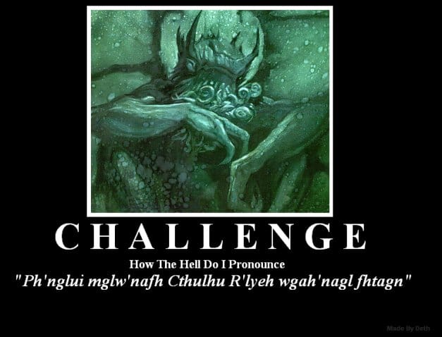 The Language of Cthulhu