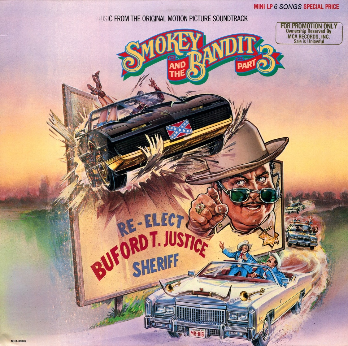 1983 Smokey and The Bandit Part 3 Vinyl LP Record