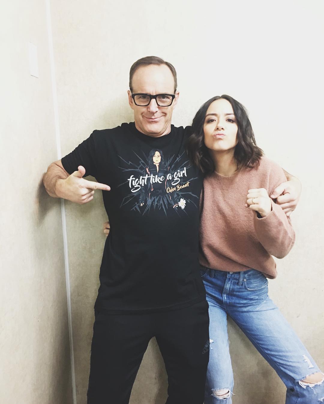 fight like a girl chloe bennet shirt