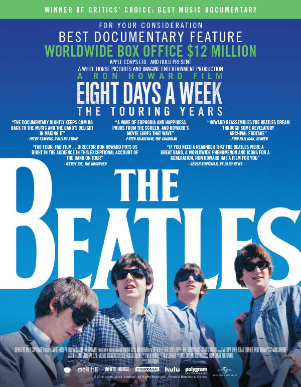 The Beatles: Eight Days a Week - The Touring Years image - The Beatles Eight Days A Week The Touring Years