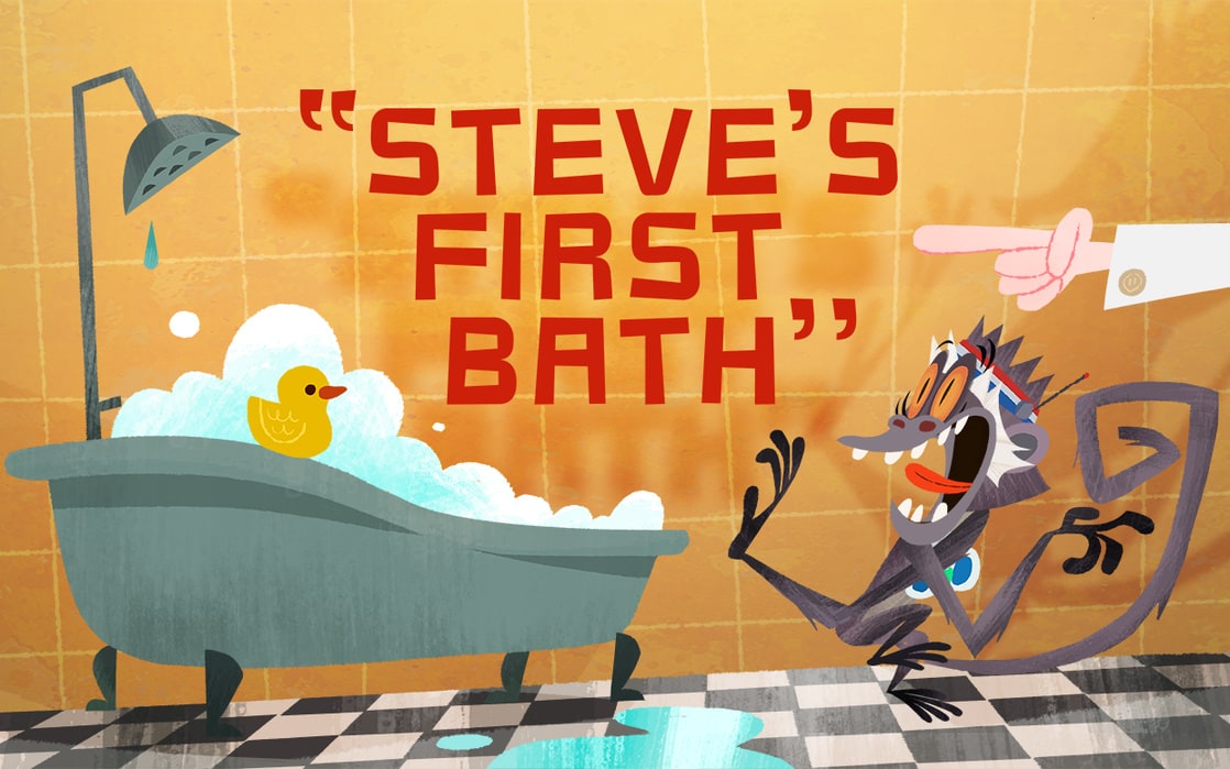 Cloudy With A Chance Of Meatballs 2 - Steve's First Bath (2014)