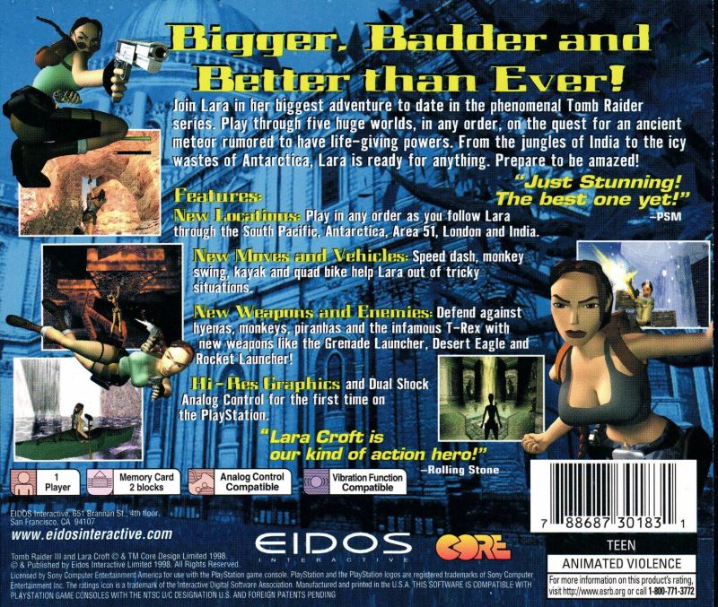 Tomb Raider III: The Adventures of Lara Croft