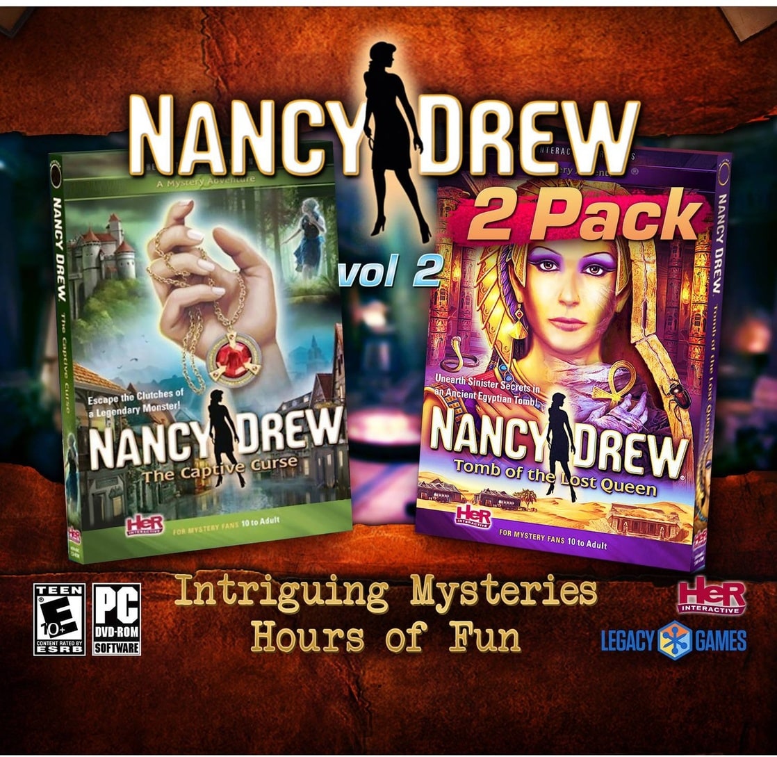 Nancy Drew - Alibi in Ashes & The Deadly Device 2-Pack (PC-DVD) (XP, VISTA, Windows 7, Windows 8) PC Detective Game