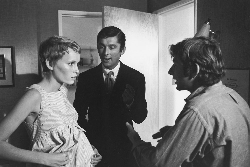 Roman Polanski (Right) on set of Rosemary's Baby