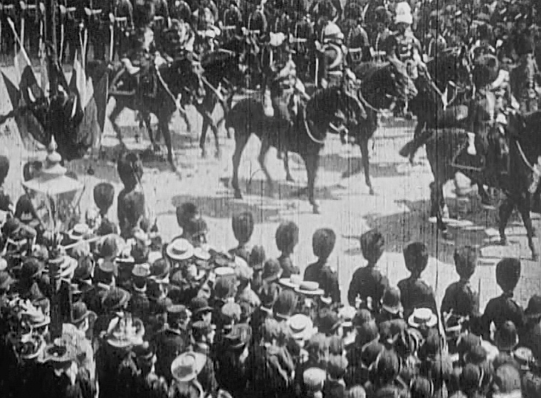 Head of Colonial Procession, Canadians etc