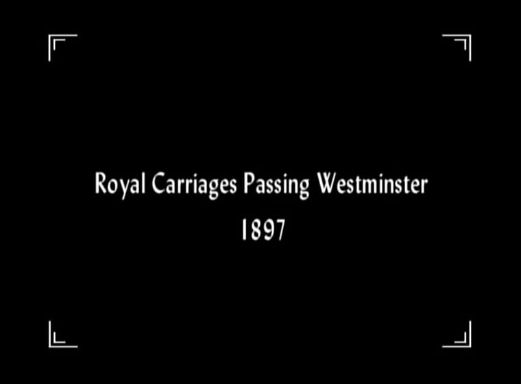 Royal Carriages Passing Westminster                                  (1897)