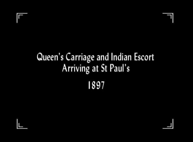 Queen's Carriage and Indian Escort Arriving at St. Paul's