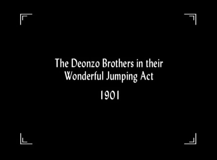 The Deonzo Brothers in Their Wonderful Barrel Jumping Act