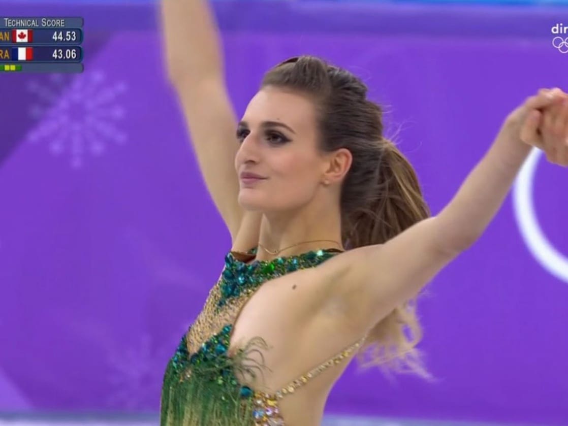 Габриэлы Пападакис на Олимпиаде-2018.
