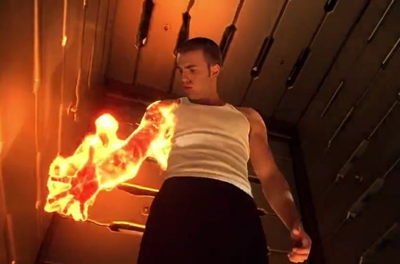 Picture Of Human Torch Chris Evans