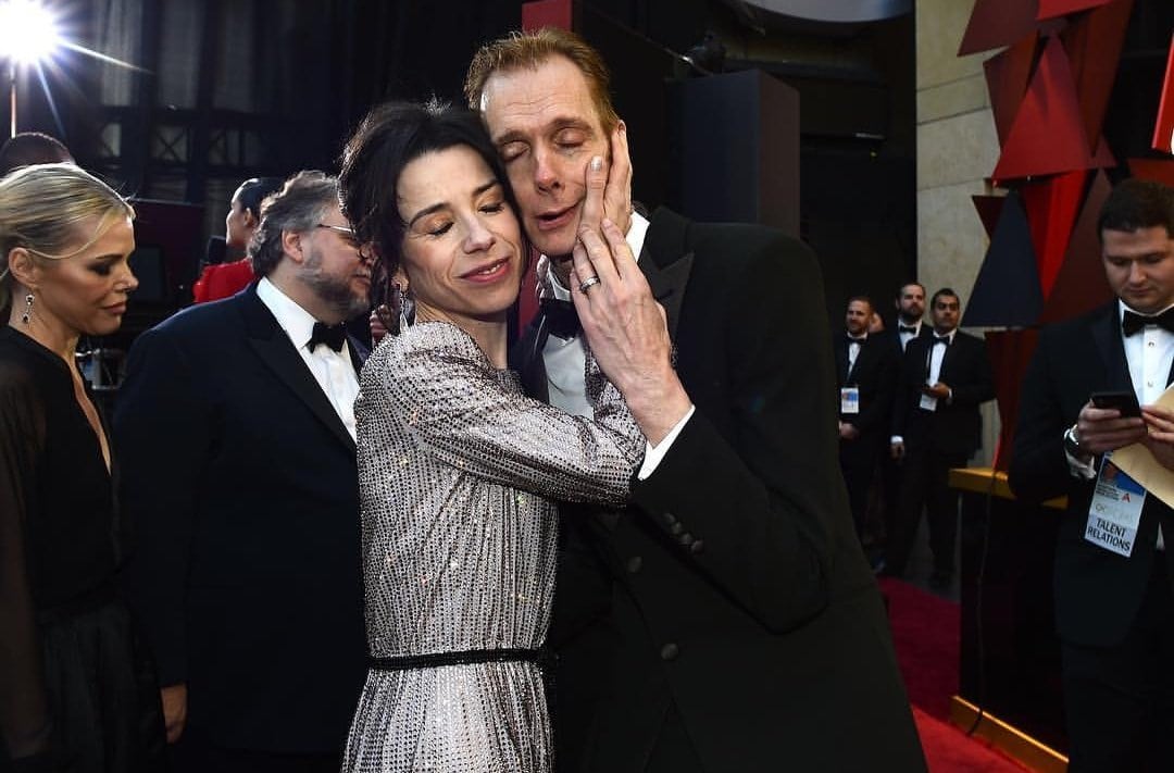 Sally Hawkins and Doug Jones