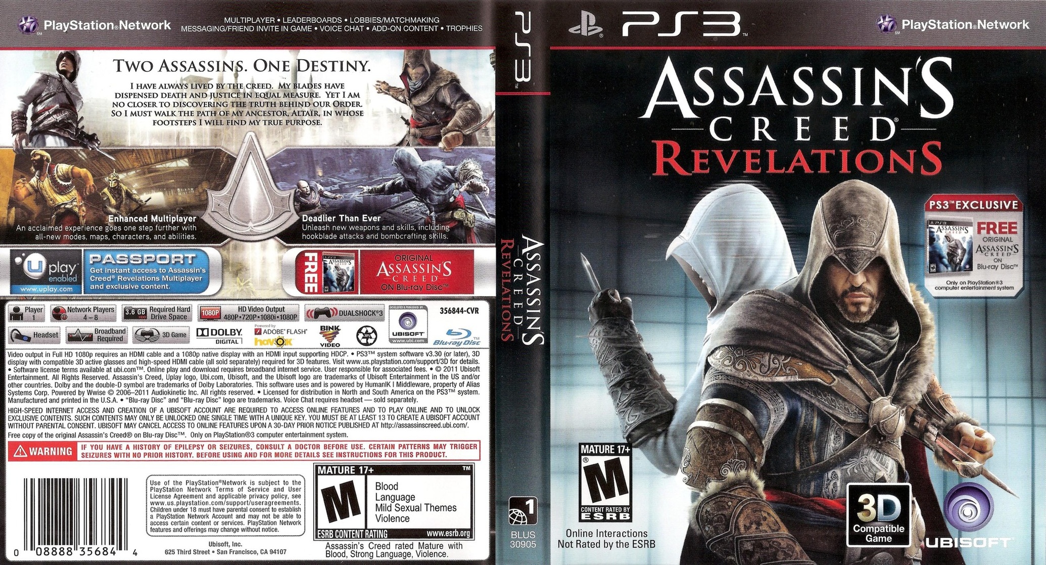 Jeu Ps3 Assassin's Creed Revelations playstation 3 assassin