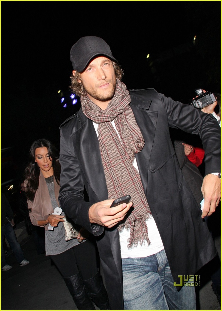 Gabriel Aubry posing for a photoshoot