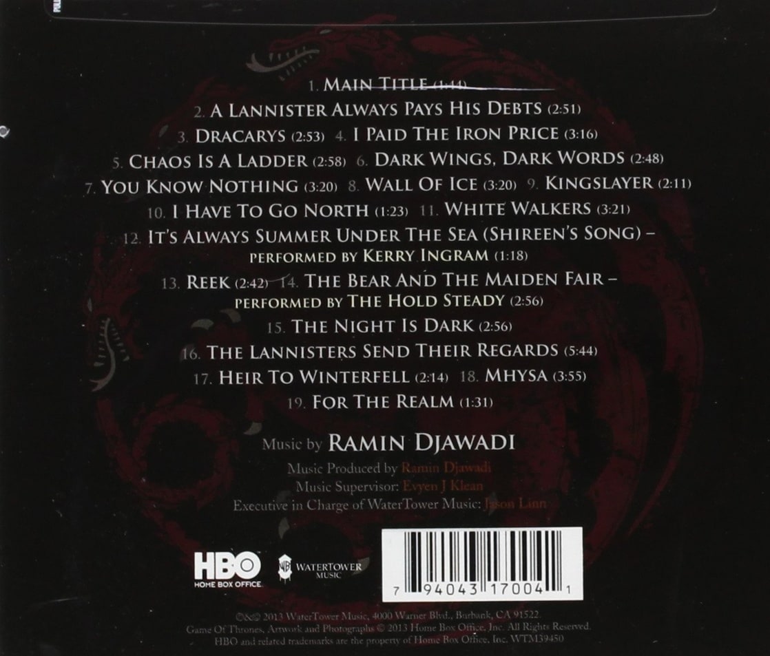 Game Of Thrones (Music From The HBO® Series) Season 3