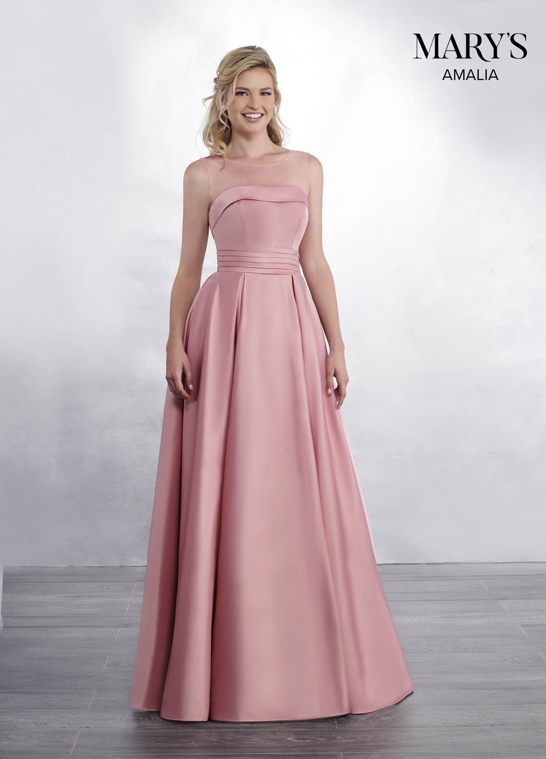 Elegant Dusty Pink Color Bridesmaid Dresses