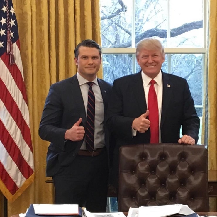 Pete Hegseth, Donald Trump