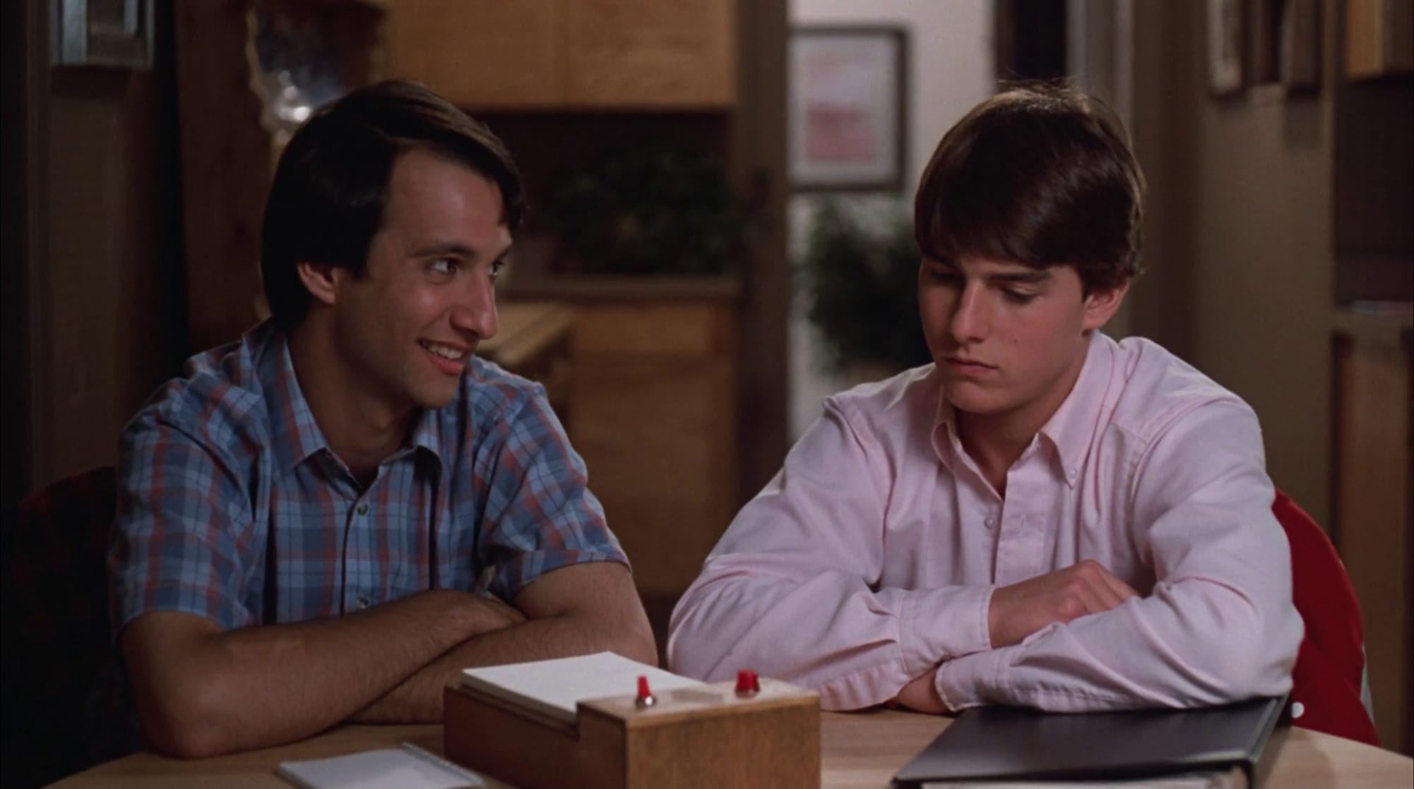 Bronson Pinchot and Tom Cruise