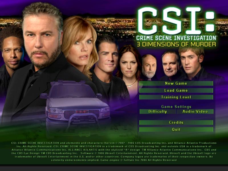 CSI: 3 Dimensions of Murder