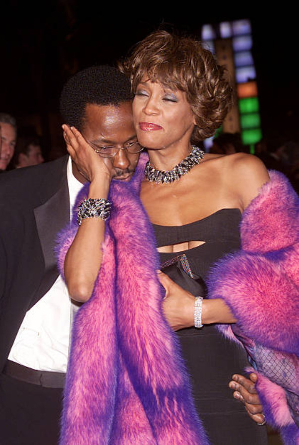 Whitney Houston and Bobby Brown at the Vanity Fair
