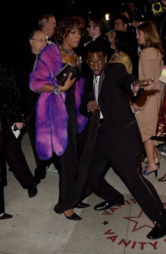 Whitney Houston and Bobby Brown at the Vanity Fair