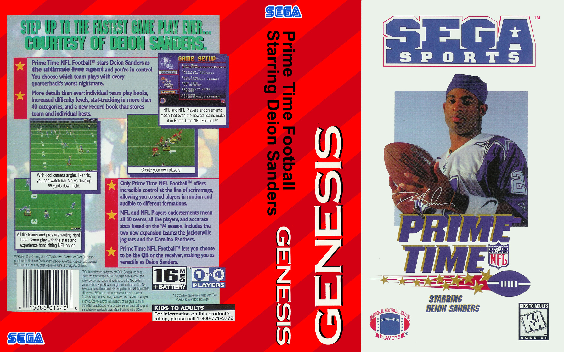 Picture of World Series Baseball Starring Deion Sanders (Sega Genesis 32X)