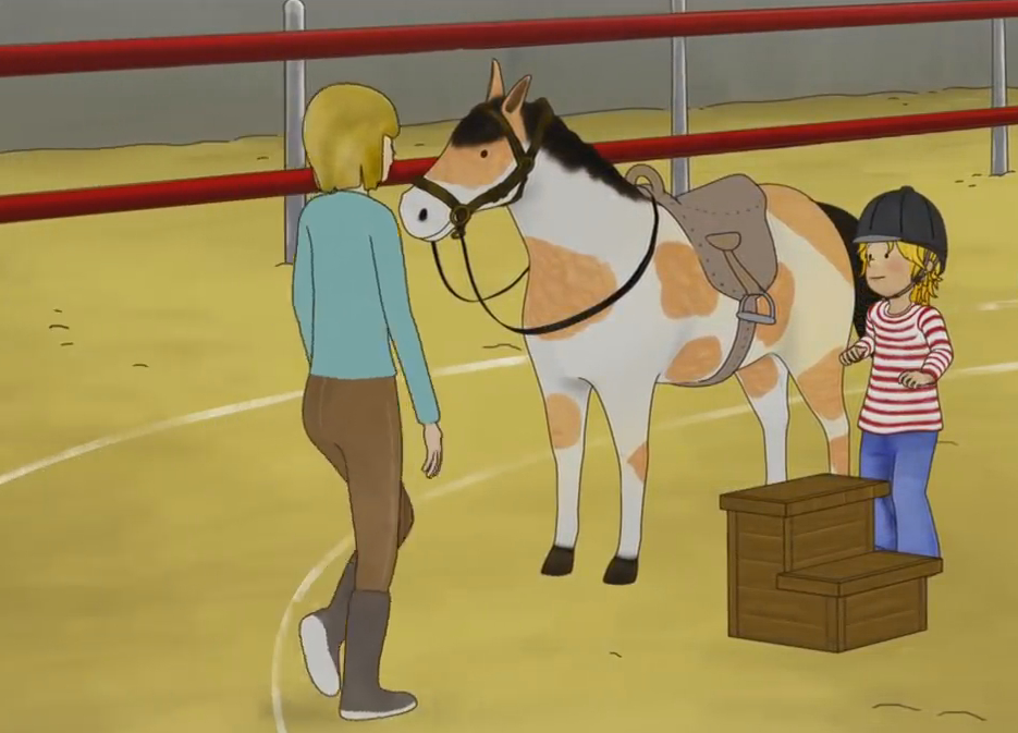 Conni lernt reiten