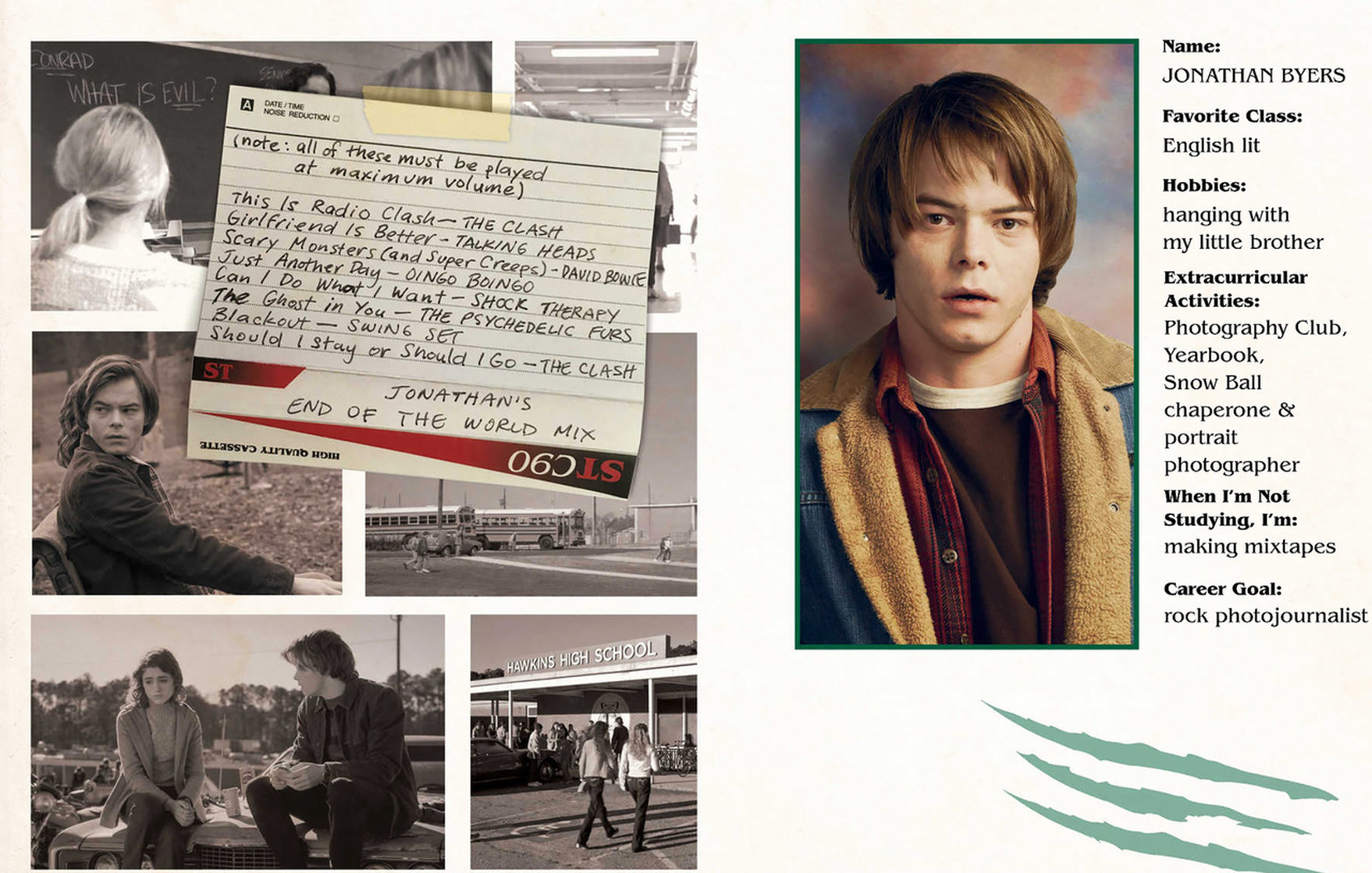 Hawkins Middle School Yearbook/Hawkins High School Yearbook (Stranger Things)