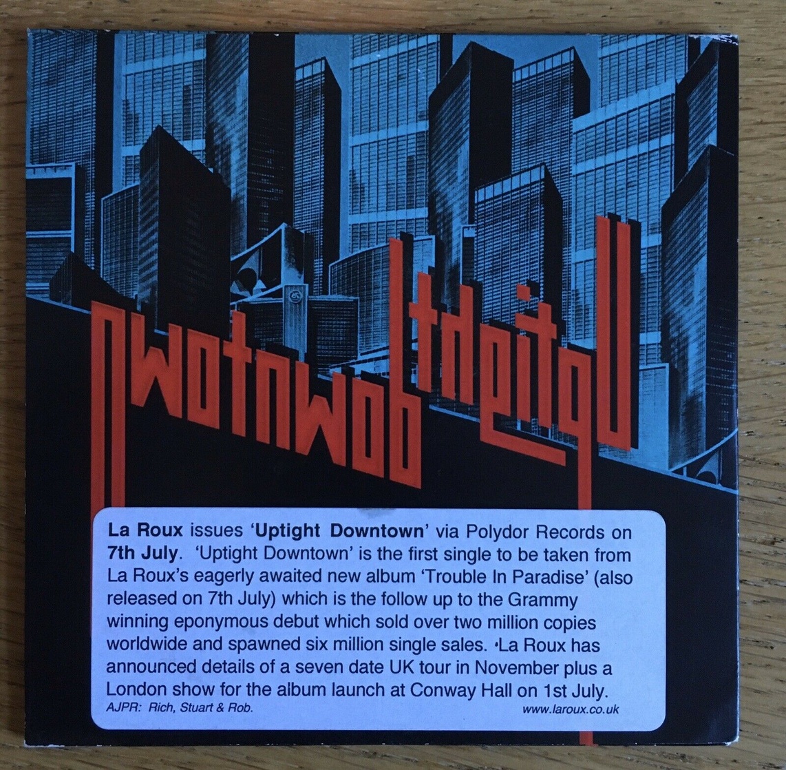 Uptight Downtown (Single)