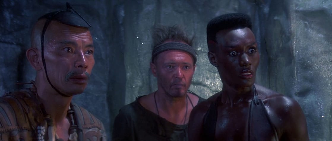 Mako, Tracey Walter and Grace Jones