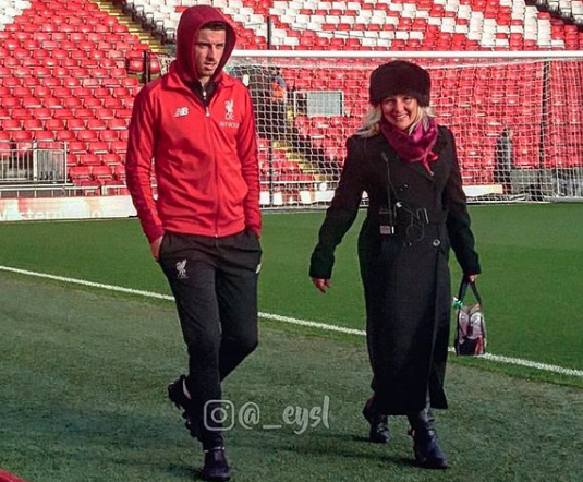 Curtis Jones and his mother