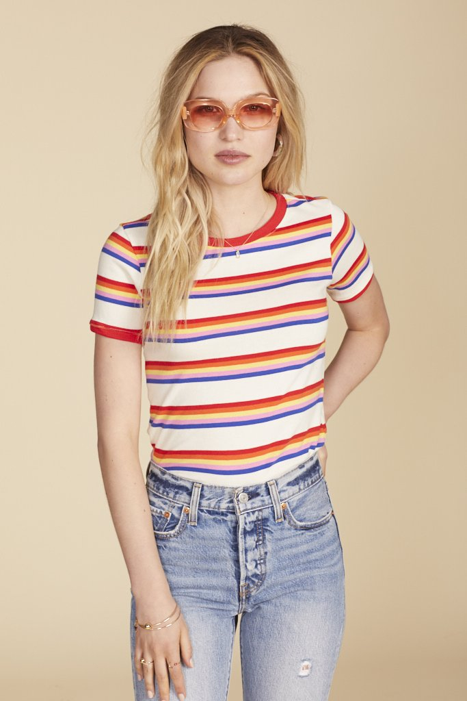 Picture of Honey Punch | Striped Ringer Tee | Nordstrom Rack