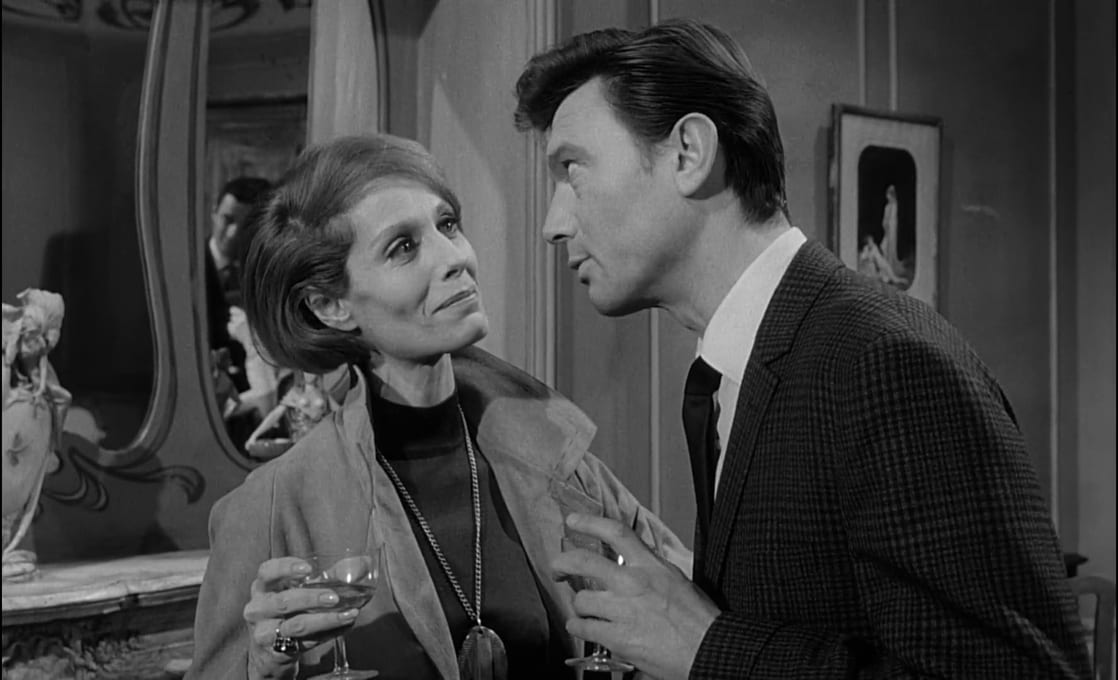 Annette Carell and Laurence Harvey