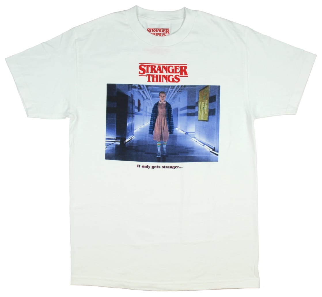 Seven Times Six  Stranger Things Men's Eleven It Only Gets Stranger T-Shirt