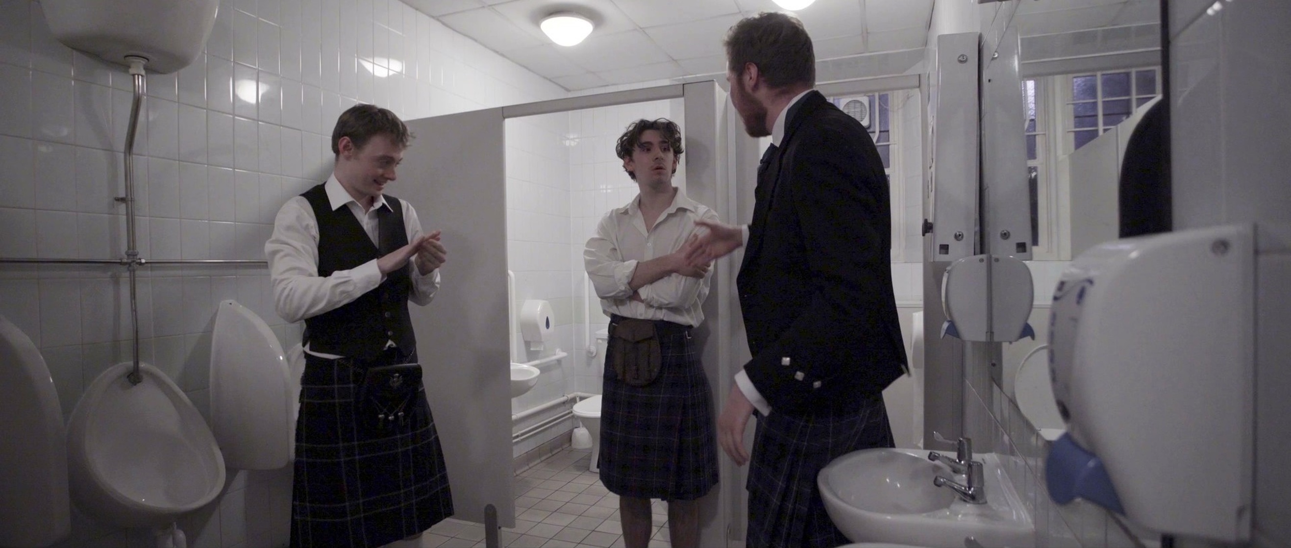 Scene from the Men's Toilets at a Ceilidh