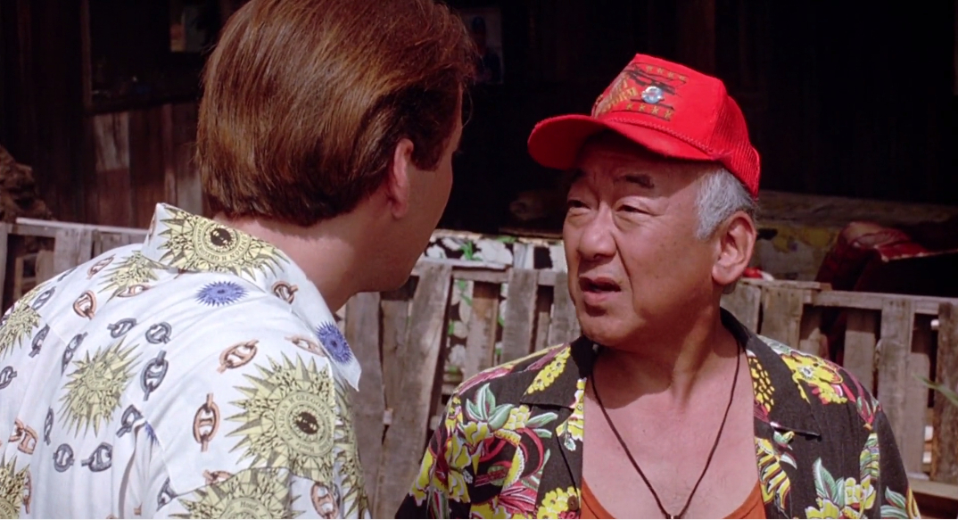 Nicolas Cage and Pat Morita