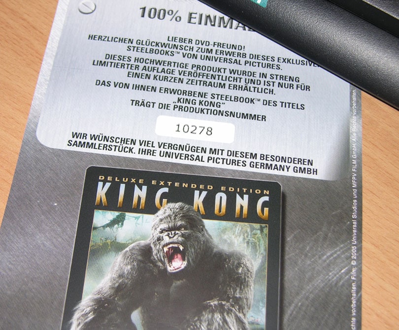 King Kong 3-Disc Extended Edition (Steelbook)