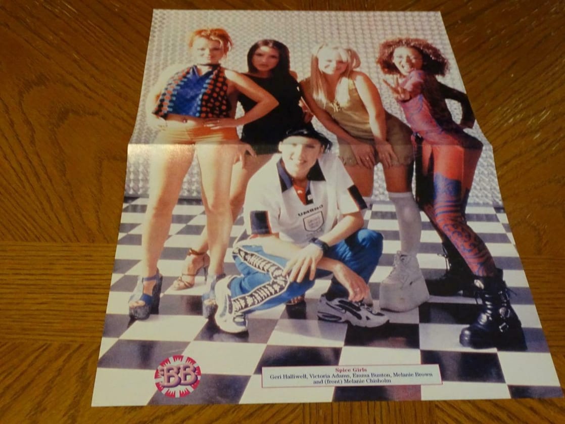 Spice Girls Hanson teen magazine poster clipping disco time Bop Girl Power