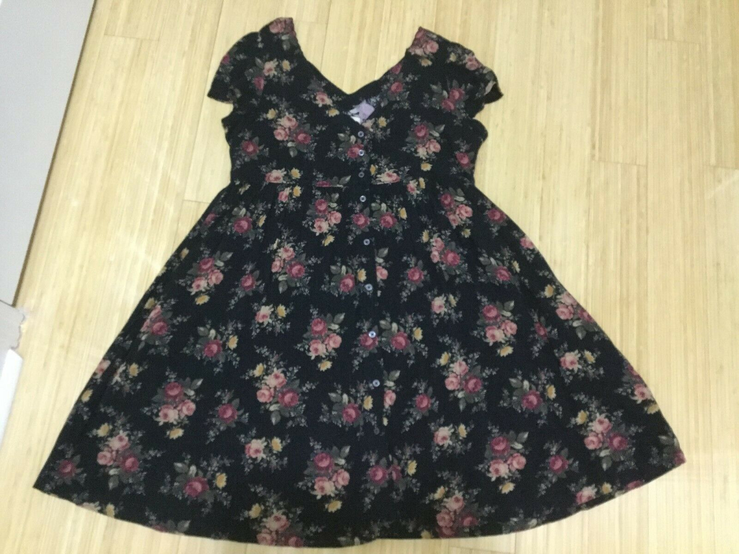 DENIM SUPPLY RALPH LAUREN FLORAL PRINT BABYDOLL MINI SHIRT DRESS XS M